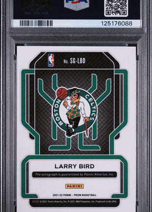 Larry Bird 2021-22 Panini Prizm #SGLBD Signatures Auto PSA9 MINT Celtics