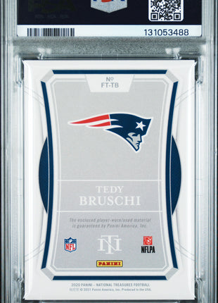 Tedy Bruschi 2020 Panini National Treasures #FTTB Franchise Relics /99 PSA9 MINT