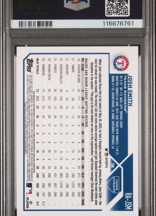 Josh Smith 2023 Topps Chrome #RAJSM Red Refractor /5 RC Auto PSA10 GEM MT