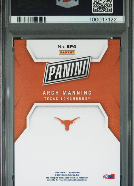 Arch Manning 2024 Panini NSCC Silver Pack #4 Cracked Ice /25 PSA10 GEM MT