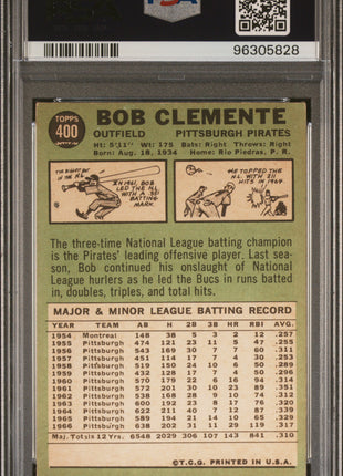 Roberto "Bob" Clemente 1967 Topps #400 PSA3 VG Pirates