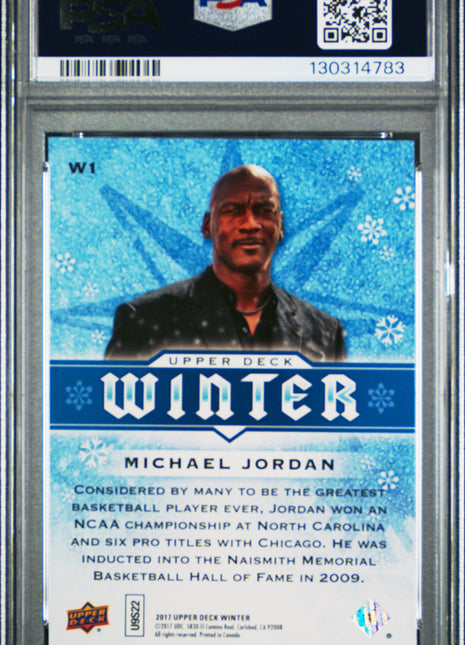 Michael Jordan 2017 Upper Deck Winter #W1 PSA10 GEM MT Chicago Bulls