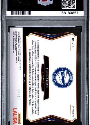 Abdel Abqar 2024-25 Panini Select La Liga #213 Gold Wave /10 PSA10 GEM MT