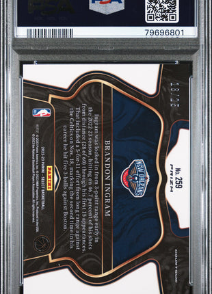 Brandon Ingram 2022-23 Panini Select #259 Tie Dye /25 SSP PSA10 GEM MT