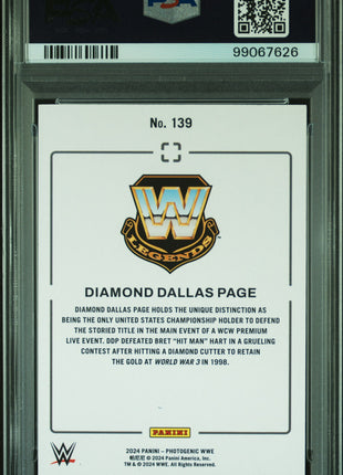 Diamond Dallas Page "DDP" 2024 Panini Photogenic WWE #139 Maze /25 PSA9 MINT