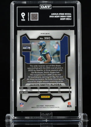 Jaxon Smith-Njigba 2023 Panini Prizm #390 Lazer Prizm RC TAG9 MINT Seahawks