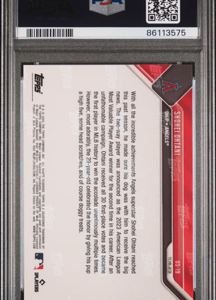 Shohei Ohtani 2023 Topps Now #OS19 Offseason PSA10 GEM MT