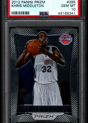 Khris Middleton 2012 Panini Prizm #285 Rookie RC PSA10 GEM MT