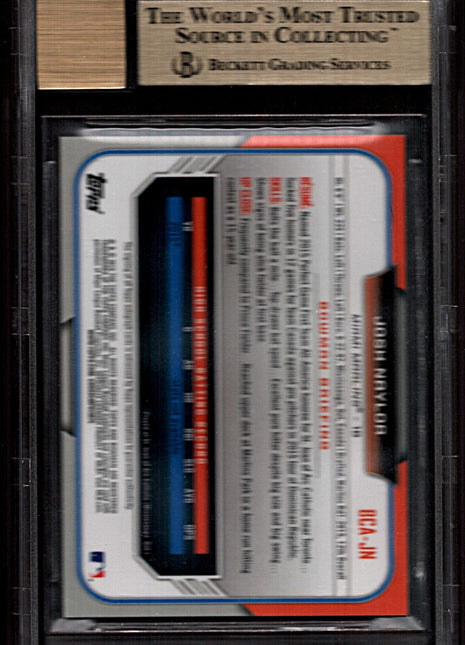 Josh Naylor 2015 Bowman Chrome Draft #BCAJN Autograph Auto BGS9.5/10 TRUE GEM MT