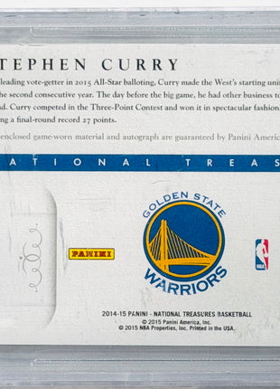 Stephen Curry 2014 National Treasures Game-Used Patch /35 Auto BGS9.5/10 GEM MT