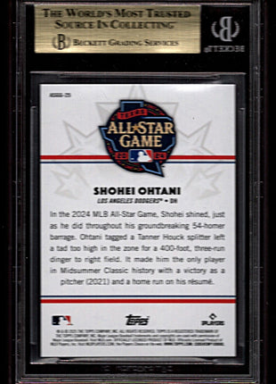 Shohei Ohtani 2025 Topps All-Star Game Greats Red Foil /5 SSP BGS9.5 GEM MT