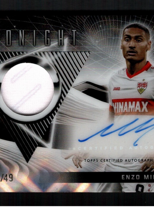 Enzo Millot 2025 Topps Midnight #JRA-EM Match Worn Jersey Relic /49 Auto