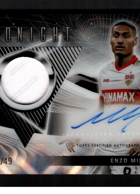 Enzo Millot 2025 Topps Midnight #JRA-EM Match Worn Jersey Relic /49 Auto