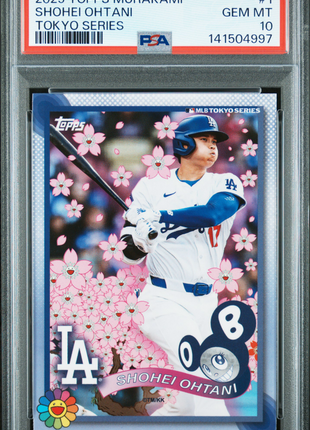 Shohei Ohtani 2025 Topps Takashi Murakami #1 Tokyo Series SSP PSA10 GEM MT