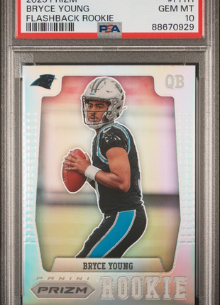 Bryce Young 2023 Panini Prizm Prizm Flashback Rookie Silver RC PSA10 GEM MT