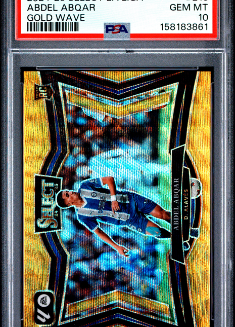 Abdel Abqar 2024-25 Panini Select La Liga #213 Gold Wave /10 PSA10 GEM MT
