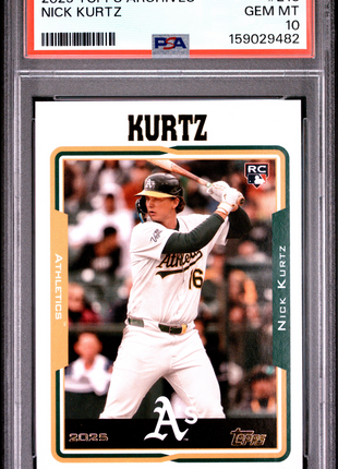 Nick Kurtz 2025 Topps Archives #213 Rookie RC PSA10 GEM MT