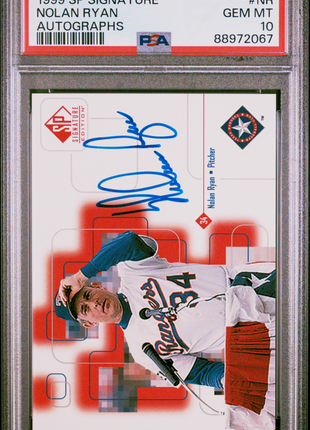 Nolan Ryan 1999 SP Signature Edition #NR Autograph HOF Auto PSA10 GEM MT