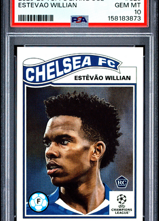 Estevao Willian 2025-2026 Topps Living UCL #825 Rookie RC PSA10 GEM MT Chelsea
