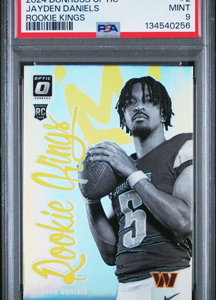 Jayden Daniels 2024 Panini Donruss Optic #2 Rookie Kings RC SSP PSA9 MINT