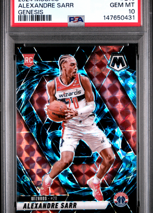 Alexandre Sarr 2024-25 Panini Mosaic #216 Genesis RC Case Hit SSP PSA10 GEM MT