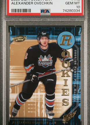 Alexander Ovechkin 2005 Upper Deck Power Play #143 Rookies RC PSA10 GEM MT