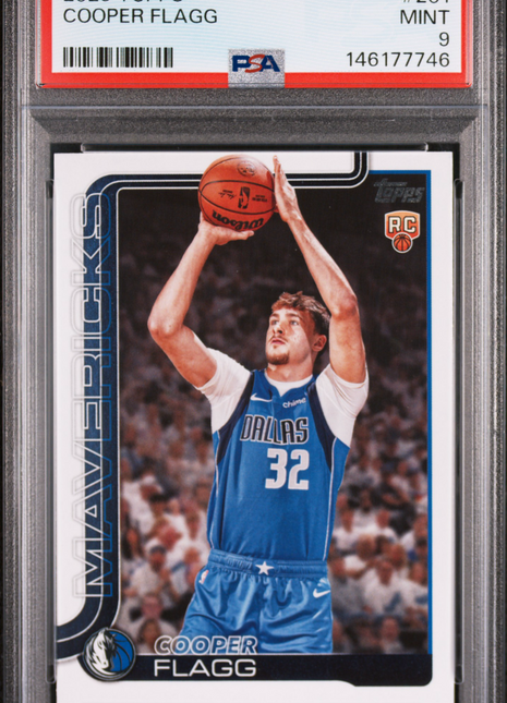 Cooper Flagg 2025-26 Topps #201 Rookie RC PSA9 MINT Mavericks