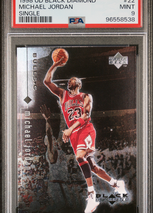 Michael Jordan 1998-99 Upper Deck Black Diamond #22 Single PSA9 MINT