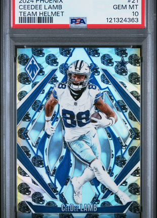 Ceedee Lamb 2024 Panini Phoenix #21 Team Helmet /399 PSA10 GEM MT Cowboys