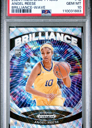 Angel Reese 2024 Panini Prizm DP #12 Brilliance Wave /99 RC PSA10 GEM MT