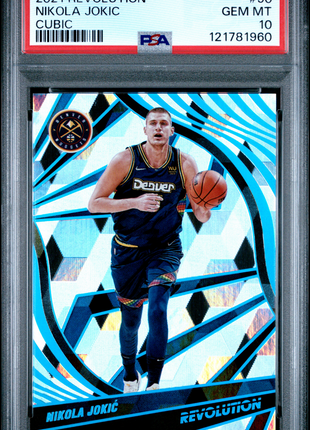 Nikola Jokic 2021-22 Panini Revolution #90 Cubic /50 PSA10 GEM MT Nuggets