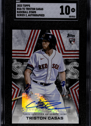 Triston Casas 2023 Topps #BSA-TC BB Stars Autograph RC Auto SGC10 GEM MT
