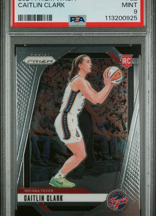 Caitlin Clark 2024 Panini Prizm WNBA #22 Rookie RC PSA9 MINT Fever