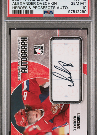 Alexander Ovechkin 2007 In The Game #A-AO Heroes & Prospects Auto PSA10 GEM MT
