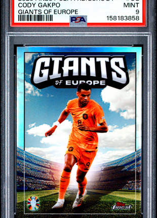 Cody Gakpo 2023 Topps Finest Road To UEFA Euro 2024 Giants Of Europe PSA9 MINT
