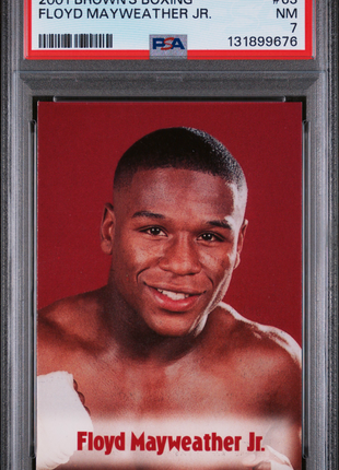 Floyd Mayweather Jr. 2001 Brown's Boxing #63 PSA7 NEAR MT
