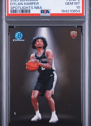 Dylan Harper 2025-26 Bowman Chrome #BNB-2 Spotlights NBA RC SSP PSA10 GEM MT