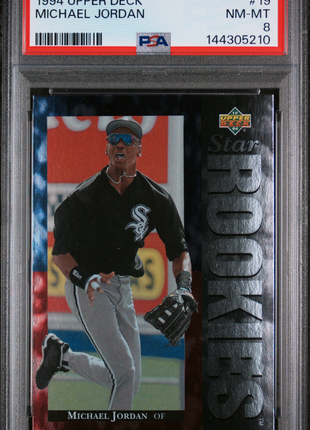 Michael Jordan 1994 Upper Deck #19 Star Rookies RC PSA8 NM-MT