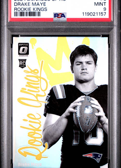 Drake Maye 2024 Panini Donruss Optic #3 Rookie Kings Case Hit SSP RC PSA9 MINT
