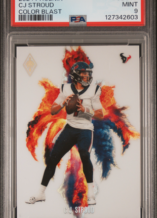 CJ Stroud 2024 Panini Phoenix #CBCSD Color Blast Case Hit SSP PSA9 MINT