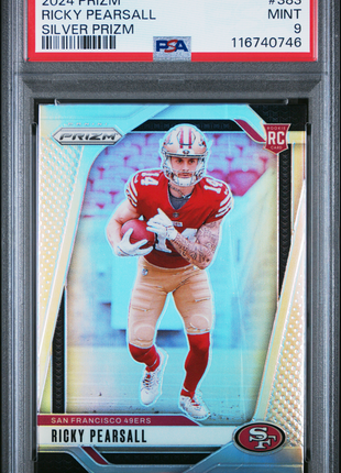 Ricky Pearsall 2024 Panini Prizm #383 Silver Prizm RC PSA9 MINT 49ers