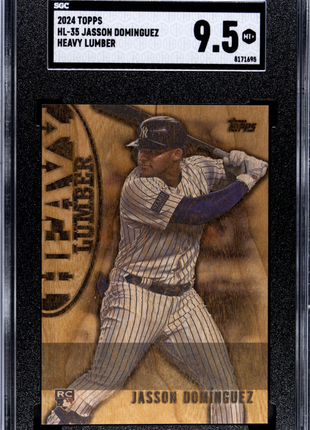Jasson Dominguez 2024 Topps #HL-35 Heavy Lumber SSP RC SGC9.5 MINT+ Yankees