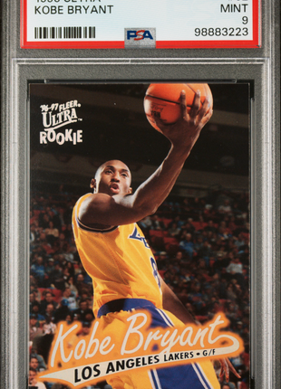 Kobe Bryant 1996-97 Ultra #52 Rookie RC PSA9 MINT Lakers