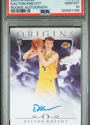 Dalton Knecht 2024-25 Panini Origins #RADKL Rookie RC Auto PSA10 GEM MT