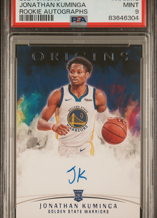Jonathan Kuminga 2021-22 Panini Origins #RAKMG Rookie Autograph RC PSA9 MINT