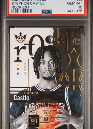 Stephon Castle 2024-25 Panini Court Kings #116 Rookies Class 1 RC PSA10 GEM MT