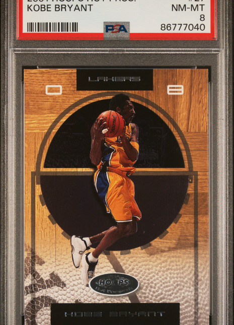 Kobe Bryant 2001-02 Hoops Hot Prospects #27 PSA8 NM-MT Lakers