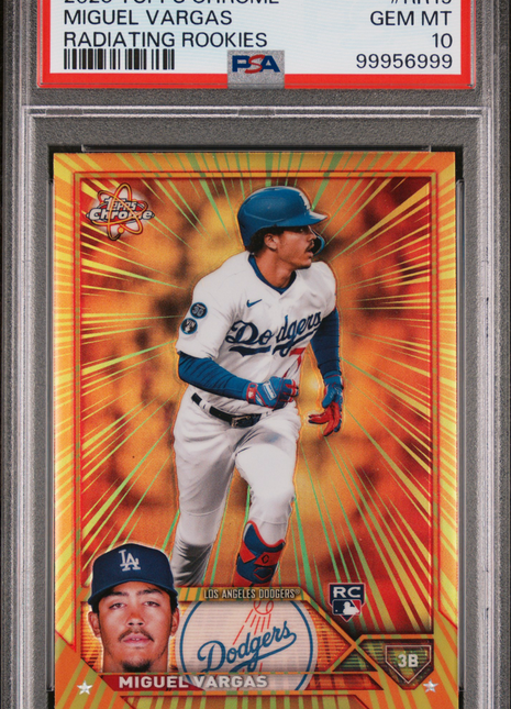 Miguel Vargas 2023 Topps Chrome #RR19 Radiating Rookies RC SSP PSA10 GEM MT