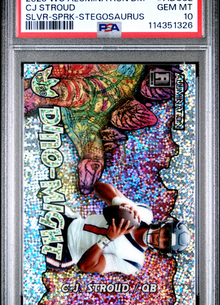 CJ Stroud 2023 Wild Card Alumination Dino-Might Stegosaurus/50 RC PSA10 GEM MT
