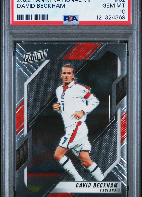 David Beckham 2022 Panini National VIP #62 PSA10 GEM MT England
